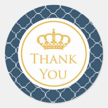 Royal Blue Crown Dank u Sticker