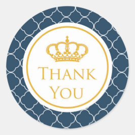 Royal Blue Crown Dank u Sticker