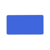 Royal Blue Custom Adresetiketten Etiket (Voorkant)
