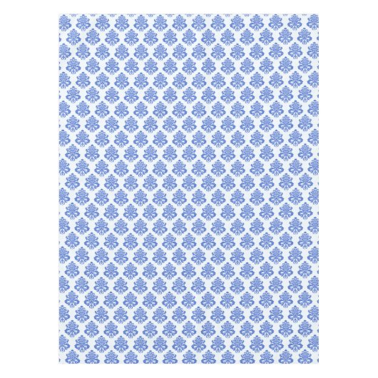 Royal Blue Damask Tafelkleed (Voorkant)