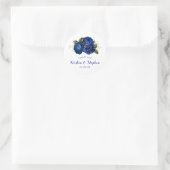 Royal Blue dank u bruiloft Vrijgezellenfeest gunst Ronde Sticker (Tas)