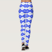 Royal blue diamond pattern leggings (Achterkant)