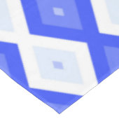 Royal blue diamond pattern tafelkleed (Gekanteld)