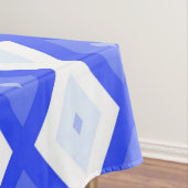 Royal blue diamond pattern tafelkleed (Voorbeeld)
