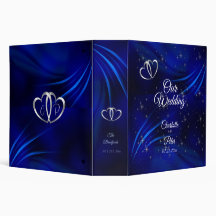 Royal Blue, Diamonds en Heart Wedding
