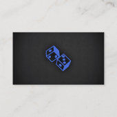 Royal Blue Dice Visitekaartje (Achterkant)