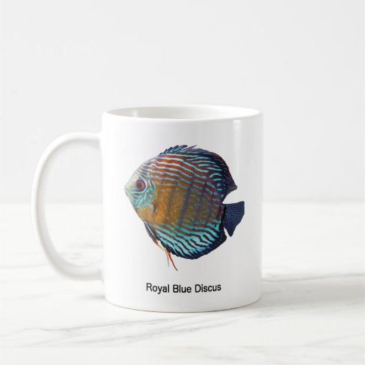Royal Blue Discus Koffiemok (Links)