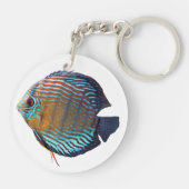 Royal Blue Discus Sleutelhanger (Achterkant)