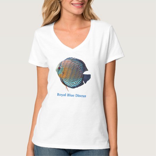 Royal Blue Discus T-shirt (Voorkant)