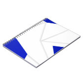 ROYAL BLUE DOVE ORIGAMI FEATHER NOTITIEBOEK (Linkerzijde)
