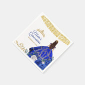 Royal Blue Dresses Quinceañera Crown Birthday Napk Servet (Hoek)