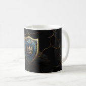 Royal Blue Eagle Crest Gaming Koffiemok (Voorkant rechts)