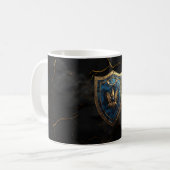 Royal Blue Eagle Crest Gaming Koffiemok (Voorkant links)