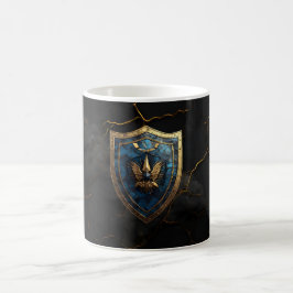 Royal Blue Eagle Crest Gaming Koffiemok