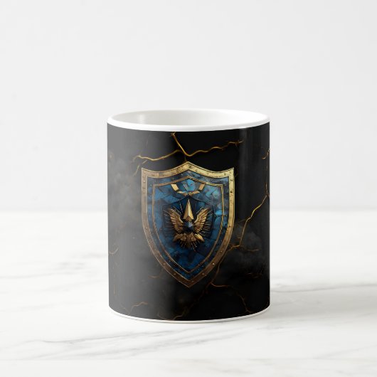 Royal Blue Eagle Crest Gaming Koffiemok (Center)