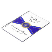 Royal Blue Elegance Monogram Notitieboek (Linkerzijde)