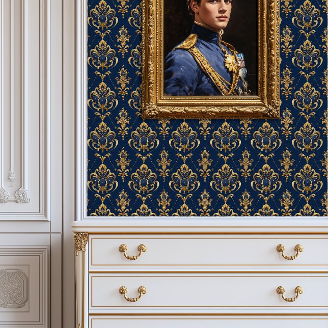 Royal Blue Elegance Princesscore Behang (Royal Blue Elegance Princesscore Wallpaper)