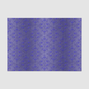  Royal Blue Elegant Damask Pattern Tissuepapier