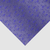  Royal Blue Elegant Damask Pattern Tissuepapier (Detail)