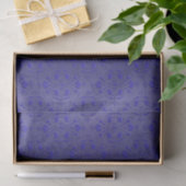  Royal Blue Elegant Damask Pattern Tissuepapier (Geschenk)