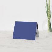 Royal Blue Elegant Script Afstuderen Foto + Berich Bedankkaart (Achterkant)