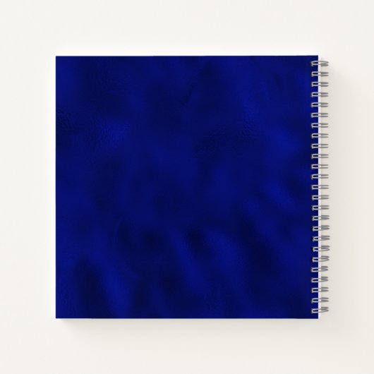 Royal Blue Elegant Wedding Budget Guest Book Notitieboek (Achterkant)