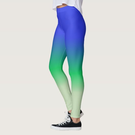 Royal Blue Emerald Sage Green Ombre Leggings (Links)