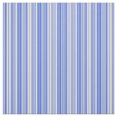 Royal Blue en Beige Colored Lines Stof (Swatch)