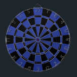 Royal Blue en Black Dartbord<br><div class="desc">Royal Blue en Black Dart Board</div>
