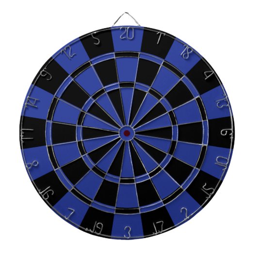 Royal Blue en Black Dartbord (Voorkant)