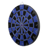 Royal Blue en Black Dartbord (Voorkant Rechts)