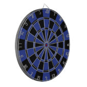 Royal Blue en Black Dartbord (Voorkant Links)