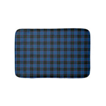 Royal Blue en Black Scottish Pset Pattern