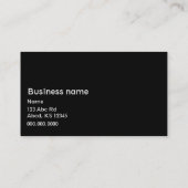 Royal blue en black visitekaartje-pruimen visitekaartje (Achterkant)