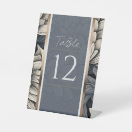 Royal Blue en Champagne White Reclamebord Met Voetstuk