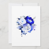 Royal Blue en Dusty Blue Retirement Save the Date Kaart (Achterkant)