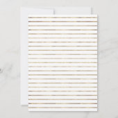 Royal Blue en Faux Folie Gold Floral Wedding Kaart (Achterkant)