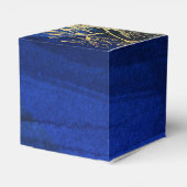 Royal Blue en Gold Bedankdoosjes (Achterkant)