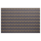 Royal Blue en Gold Damask Design Stof (Yard (91,4 cm))