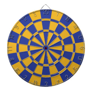 Royal Blue en Gold Dartbord