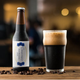 Royal Blue en Gold Geometric Quinceañera Bier Etiket