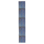 Royal blue en gold herfst leaf patroon, modern, ch lange tafelloper (Voorkant)