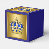 Royal Blue en Gold Prince Bedankdoosjes (Achterkant)