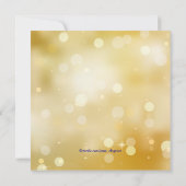 Royal Blue en Gold Sweet 16 Masquerade Party Kaart (Achterkant)