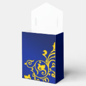 Royal Blue en Gold Wedding Bedankdoosjes (Geopend)