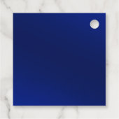 Royal Blue en Gold Wedding Bedankjes Labels (Achterkant)