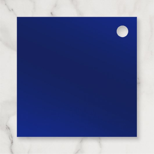 Royal Blue en Gold Wedding Bedankjes Labels (Achterkant)