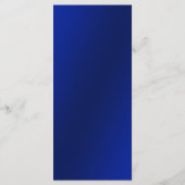 Royal Blue en Gold Wedding Menu (Achterkant)