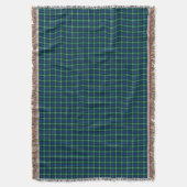Royal Blue en Green Lamont Clan Schotse Plaid Deken (Voorkant Verticaal)