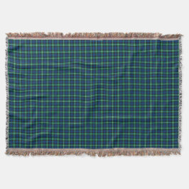 Royal Blue en Green Lamont Clan Schotse Plaid Deken
